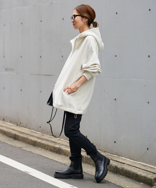 Champion 別注REVERSE WEAVE11.5OZフードハーフジップドロスト