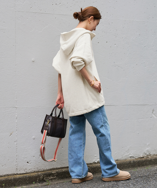 FRAMeWORK Champion 別注フードハーフジップドロストプルオーバー FRAMeWORK｜Champion 別注REVERSE WEAVE11.5OZフードハーフ