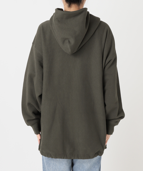 Champion 別注REVERSE WEAVE11.5OZフードハーフジップドロスト