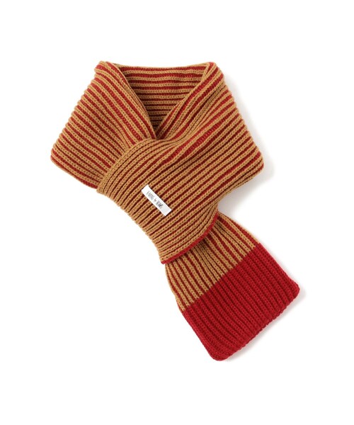 B:MING by BEAMS（ビーミングバイビームス）の「リブ マフラー 2025FW（マフラー・キッズ・ベージュ/ライトブラウン・ONE SIZE）」の11枚目の写真