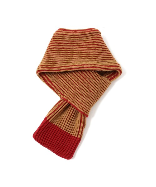 B:MING by BEAMS（ビーミングバイビームス）の「リブ マフラー 2025FW（マフラー・キッズ・ベージュ/ライトブラウン・ONE SIZE）」の12枚目の写真