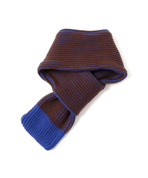 B:MING by BEAMS（ビーミングバイビームス）の「リブ マフラー 2025FW（マフラー・キッズ・ベージュ/ライトブラウン・ONE SIZE）」の3枚目の写真