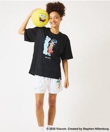 SPALDING（スポルディング）の「【SPALDING/スポルディング】Tシャツ スポンジ・ボブ キャラクターズ/プリント・UVカット（Tシャツ/カットソー）」
