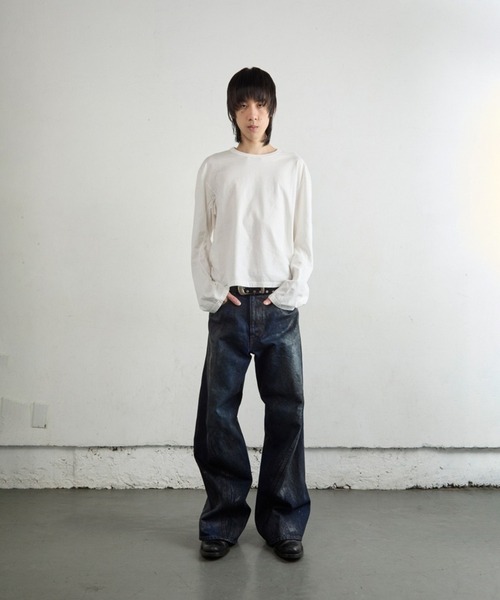 NVRFRGT（ネヴァーフォーゲット）の「3D TWISTED WIDE LEG JEANS