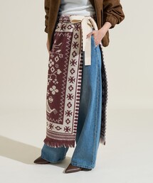 FREAK'S STORE | ブランケット リメイク風巻スカート/ラップスカート<セットアップ対応>(スカート)