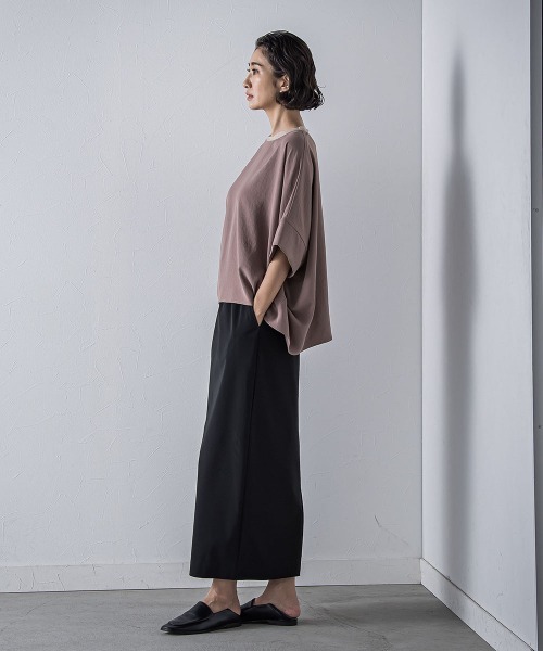 la.f…(ラエフ)の「ハイストレッチカットソーブラウス≪洗濯機で洗える≫(シャツ/ブラウス・レディース・キャメル/オフホワイト/ネイビー/ライトグレー・9号)」の17枚目の写真