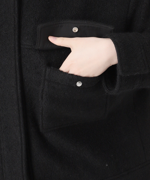 シープパイルクロップジャケット（ノーカラーコート）｜JOURNAL