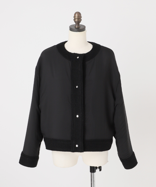 シープパイルクロップジャケット（ノーカラーコート）｜JOURNAL