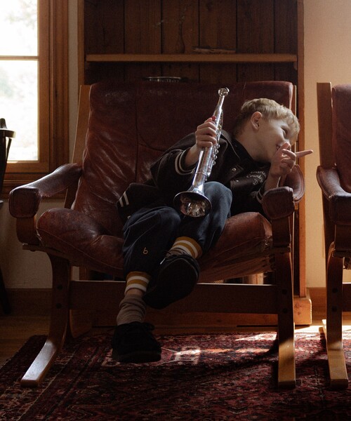 こども ビームス（コドモビームス）の「セーラーカラー ブルゾン 2025FW（90～140cm）（ブルゾン・キッズ・ブラウン/ネイビー・90/140/130/110/100/120）」の6枚目の写真