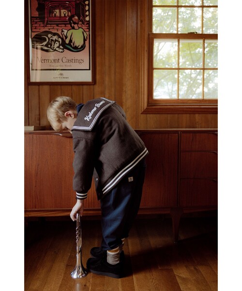 こども ビームス（コドモビームス）の「セーラーカラー ブルゾン 2025FW（90～140cm）（ブルゾン・キッズ・ブラウン/ネイビー・90/140/130/110/100/120）」の8枚目の写真