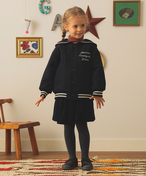 こども ビームス（コドモビームス）の「セーラーカラー ブルゾン 2025FW（90～140cm）（ブルゾン・キッズ・ブラウン/ネイビー・90/140/130/110/100/120）」の13枚目の写真