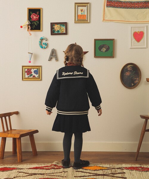 こども ビームス（コドモビームス）の「セーラーカラー ブルゾン 2025FW（90～140cm）（ブルゾン・キッズ・ブラウン/ネイビー・90/140/130/110/100/120）」の14枚目の写真