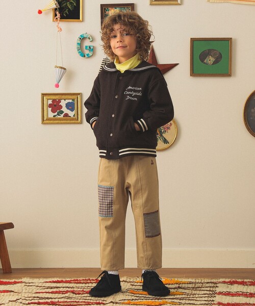 こども ビームス（コドモビームス）の「セーラーカラー ブルゾン 2025FW（90～140cm）（ブルゾン・キッズ・ブラウン/ネイビー・90/140/130/110/100/120）」の18枚目の写真