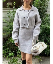 ニットドッキングバルーンワンピース（ワンピース）｜LILY BROWN