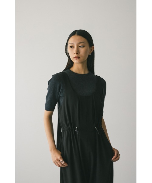 STYLEMIXER（スタイルミキサー）の「バレルラインロンパース（つなぎ/オールインワン・レディース・ライトブラウン/ブラック・MEDIUM/SMALL）」の14枚目の写真