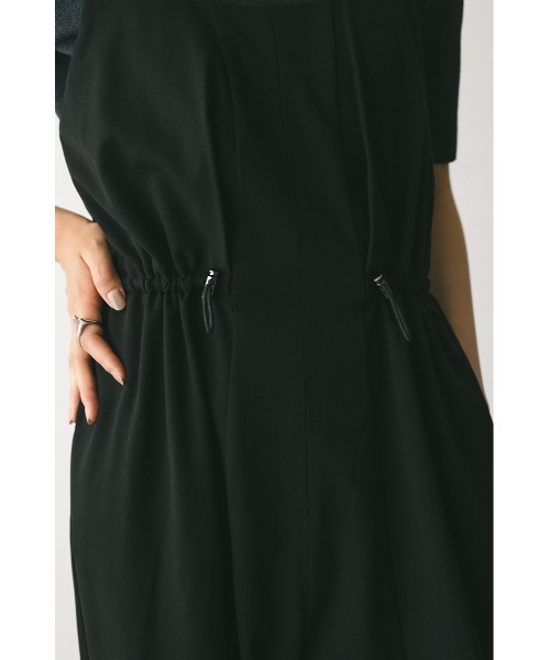 STYLEMIXER（スタイルミキサー）の「バレルラインロンパース（つなぎ/オールインワン・レディース・ライトブラウン/ブラック・MEDIUM/SMALL）」の19枚目の写真