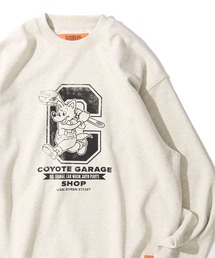 UNIVERSAL OVERALL | 【UNIVERSAL OVERALL】CVC FLEECE GRAPHIC PRINT SWEAT PULLOVER / CVC裏毛 グラフィックプリント スウェットプルオーバー(スウェット)