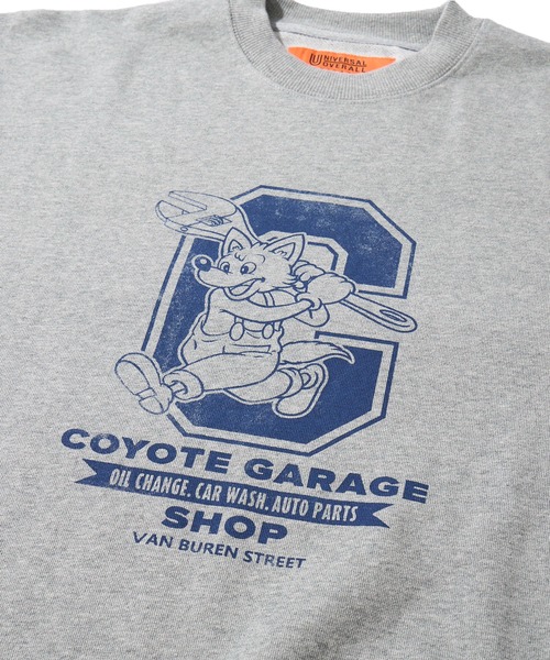 UNIVERSAL OVERALL（ユニバーサルオーバーオール）の「【UNIVERSAL OVERALL】CVC FLEECE GRAPHIC PRINT SWEAT PULLOVER / CVC裏毛 グラフィックプリント スウェットプルオーバー（スウェット・メンズ・オートミール/ミント/グレー・SMALL/MEDIUM/LARGE/X-LARGE）」の11枚目の写真