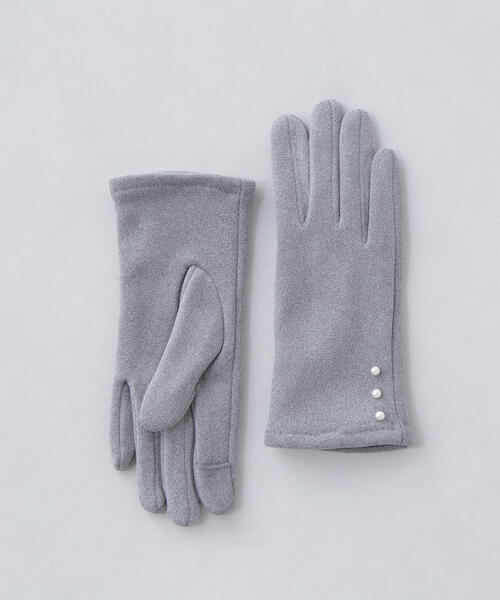 NATURAL BEAUTY BASIC（ナチュラルビューティーベーシック）の「◇パールポイントグローブ（手袋・レディース・ベージュ/グレー/ブラック・FREE）」の6枚目の写真