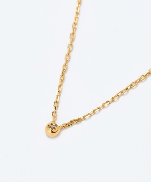 JUPITER（ジュピター）の「【SV】バテイ一粒ダイヤモンドネックレス<全長約40+6cm>/金属アレルギー対応<動画あり>（ネックレス・レディース・シルバー/ゴールド・FREE）」の16枚目の写真