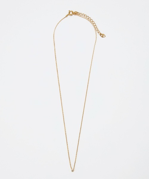 JUPITER（ジュピター）の「【SV】バテイ一粒ダイヤモンドネックレス<全長約40+6cm>/金属アレルギー対応<動画あり>（ネックレス・レディース・シルバー/ゴールド・FREE）」の17枚目の写真