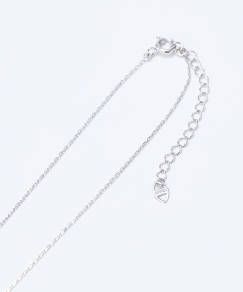 JUPITER（ジュピター）の「【SV】バテイ一粒ダイヤモンドネックレス<全長約40+6cm>/金属アレルギー対応<動画あり>（ネックレス・レディース・シルバー/ゴールド・FREE）」の8枚目の写真