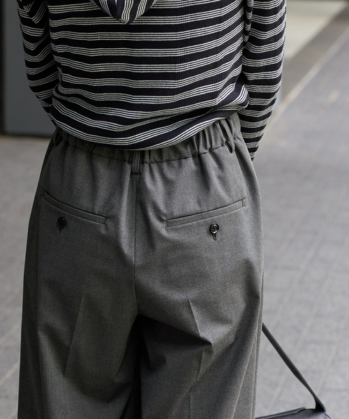 JOURNAL STANDARD（ジャーナルスタンダード）の「《追加3》ソモウライクイージースラックス（スラックス・レディース・ネイビー/チャコールグレー・36/38）」の3枚目の写真