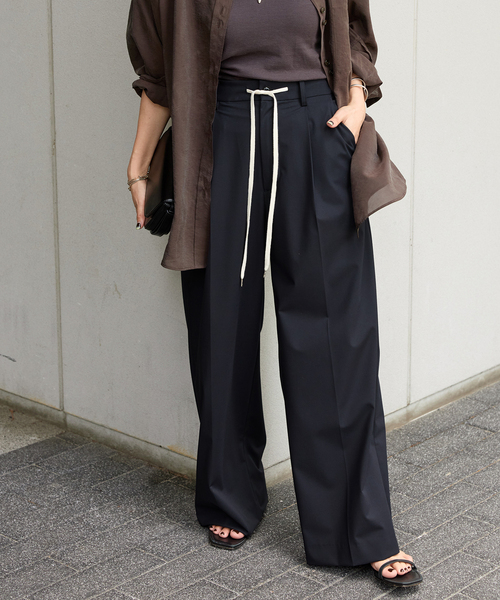 JOURNAL STANDARD（ジャーナルスタンダード）の「《追加3》ソモウライクイージースラックス（スラックス・レディース・ネイビー/チャコールグレー・36/38）」の17枚目の写真