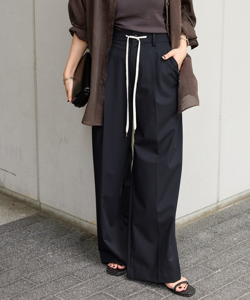 JOURNAL STANDARD（ジャーナルスタンダード）の「《追加3》ソモウライクイージースラックス（スラックス・レディース・ネイビー/チャコールグレー・36/38）」の18枚目の写真