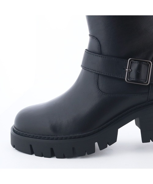 あしながおじさん（アシナガオジサン）の「エンジニアレザーブーツ　2410199（ブーツ・レディース・ブラック/ブラウン・23cm/22.5cm/24.5cm/24cm/23.5cm）」の9枚目の写真