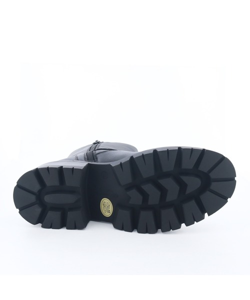 あしながおじさん（アシナガオジサン）の「エンジニアレザーブーツ　2410199（ブーツ・レディース・ブラック/ブラウン・23cm/22.5cm/24.5cm/24cm/23.5cm）」の11枚目の写真