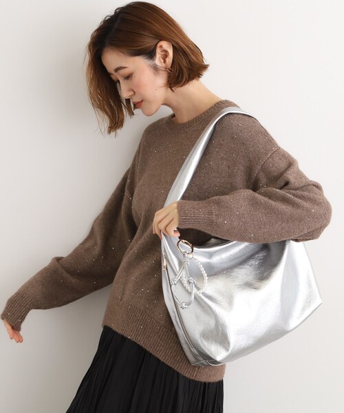 grove(グローブ)の「パール調チャームワンショルダー(ショルダーバッグ・レディース・シルバー系その他/ブラック/ダークブラウン/シルバー・00)」の19枚目の写真