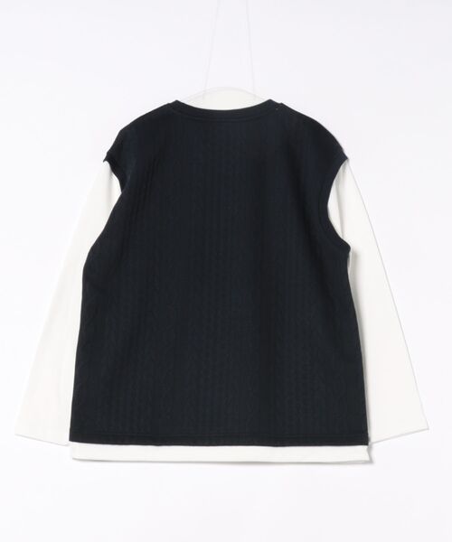 NO NEED(ノーニード)の「ジャガードベストロンT(Tシャツ/カットソー・メンズ・ネイビー/グレー/グリーン/ワイン・S/M/L/LL)」の5枚目の写真