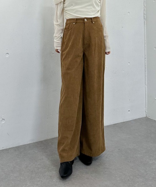 archives(アルシーヴ)の「コーデュロイストレートパンツ(その他パンツ・レディース・ブラウン/キャメル・SMALL/MEDIUM)」の14枚目の写真