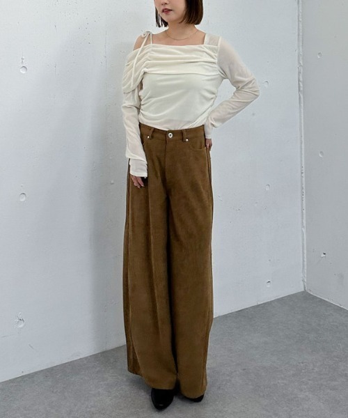 archives(アルシーヴ)の「コーデュロイストレートパンツ(その他パンツ・レディース・ブラウン/キャメル・SMALL/MEDIUM)」の19枚目の写真