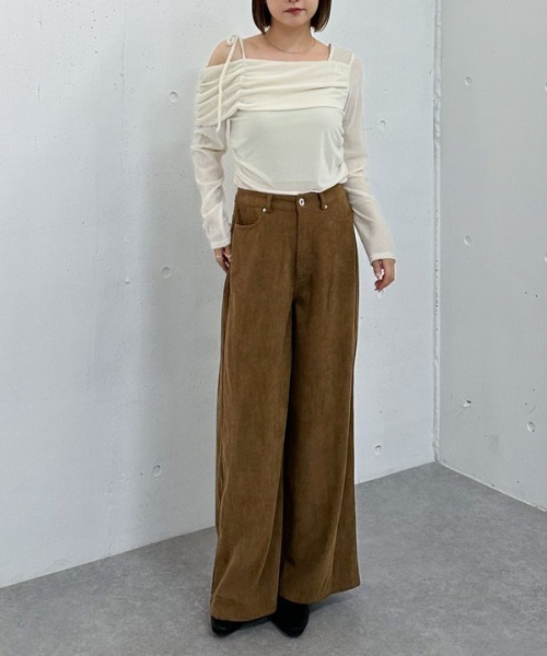 archives(アルシーヴ)の「コーデュロイストレートパンツ(その他パンツ・レディース・ブラウン/キャメル・SMALL/MEDIUM)」の20枚目の写真