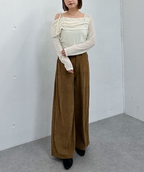 archives(アルシーヴ)の「コーデュロイストレートパンツ(その他パンツ・レディース・ブラウン/キャメル・SMALL/MEDIUM)」の21枚目の写真