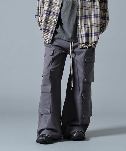 DANKE SCHON（ダンケシェーン）の「【WEB&DEPOT限定】DankeSchon/ダンケシェーン/STTWILL FLARE CARGOPANTS（カーゴパンツ・レディース・ブラック/チャコールグレー・XL/M/S/L）」の2枚目の写真