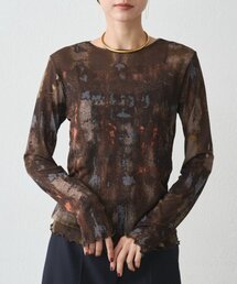 earthy（アーシー）の「ペイントプリントカットソー（Tシャツ/カットソー・メンズ）」