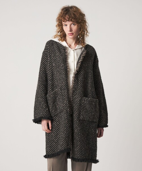 JOHN BRANIGAN＞TWD LONG JACKET/ジャケット（ノーカラー