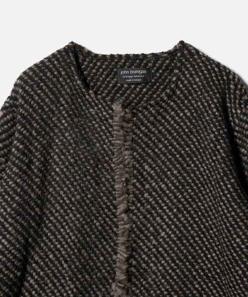 ★新品John Branigan United Arrowsノーカラージャケット JOHN BRANIGAN＞TWD LONG JACKET/ジャケット（ノーカラー