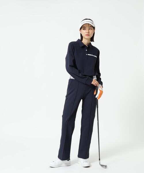 Jack Bunny!!(ジャックバニー)の「【Jack Bunny!!】23Gスムース長袖ポロシャツ(ポロシャツ・レディース・ホワイト/ネイビー・SMALL/MEDIUM/LARGE)」の8枚目の写真