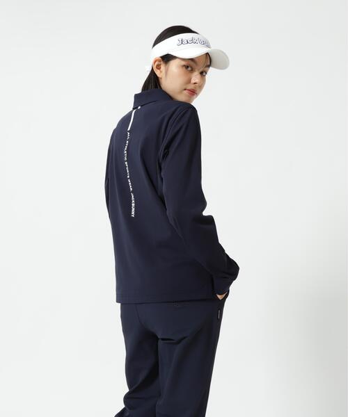 Jack Bunny!!(ジャックバニー)の「【Jack Bunny!!】23Gスムース長袖ポロシャツ(ポロシャツ・レディース・ホワイト/ネイビー・SMALL/MEDIUM/LARGE)」の13枚目の写真