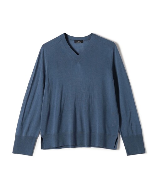 SHIPS Primary Navy Label:18G ZEGNA Vネック ニット（ニット/セーター