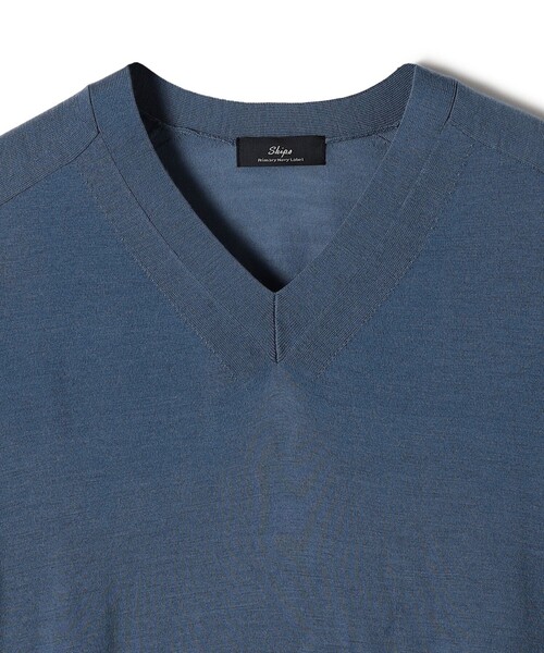 SHIPS Primary Navy Label:18G ZEGNA Vネック ニット（ニット/セーター