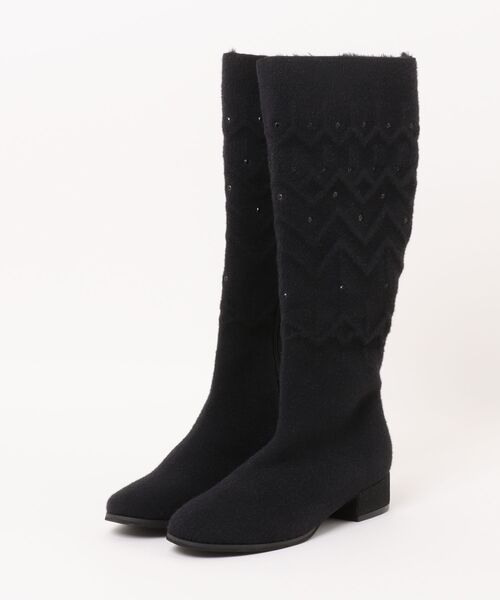 新品アンテプリマANTEPRIMA 雪の結晶モチーフ ロングブーツ24.5センチ 新品アンテプリマANTEPRIMA 雪の結晶モチーフ ロングブーツ24.5センチ