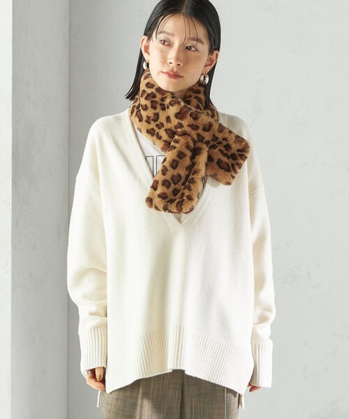 SHIPS（シップス）の「〈手洗い可能〉フェイク ファー マフラー（マフラー・レディース・ブラウン系/ブラウン・ONE SIZE）」の9枚目の写真