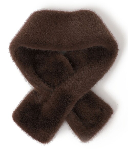 SHIPS（シップス）の「〈手洗い可能〉フェイク ファー マフラー（マフラー・レディース・ブラウン系/ブラウン・ONE SIZE）」の13枚目の写真