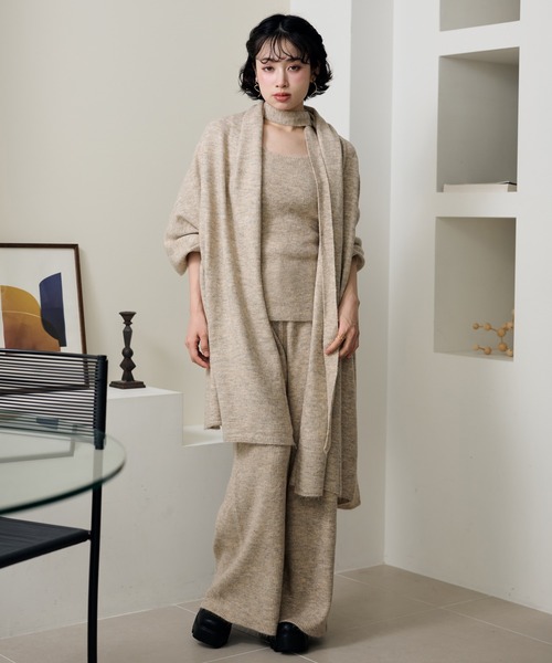 LAULEN（ローレン）の「choker shawl lib knit 3set /チョーカー