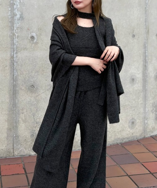 LAULEN（ローレン）の「choker shawl lib knit 3set /チョーカー